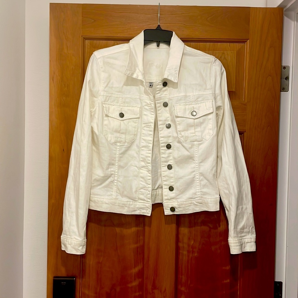 Kut from the Kloth White Jean Jacket
